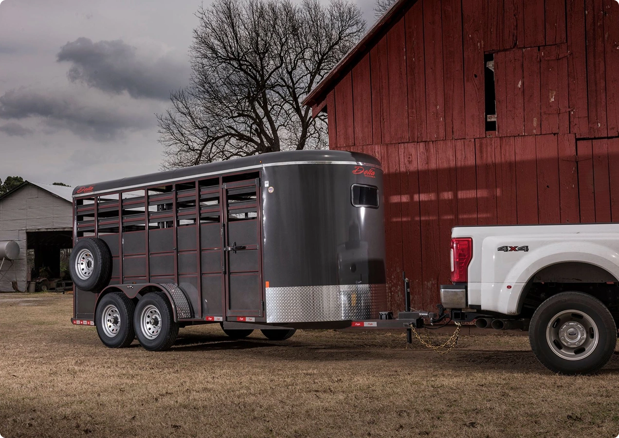 Horse trailer.