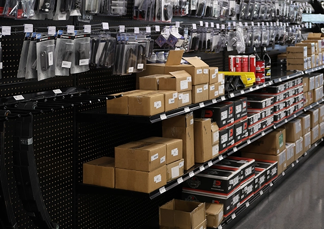 Large stock of trailer parts.