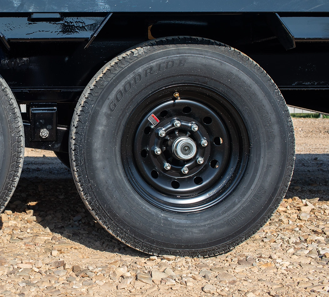 Trailer tire.