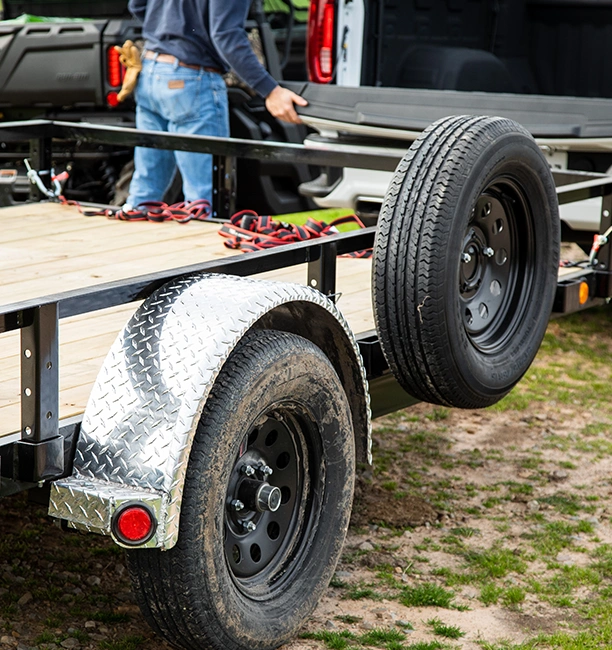 Trailer tires.